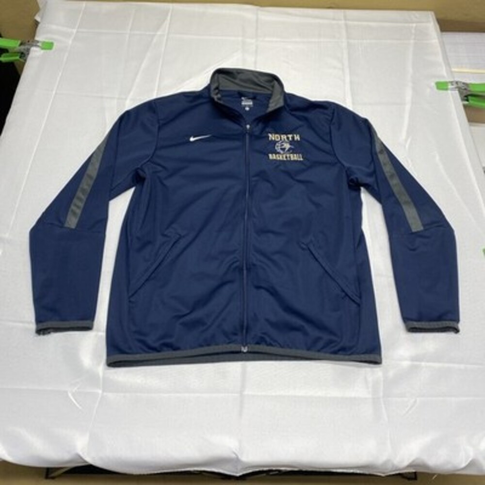 Nike Appleton North Basketball Full-Zip Track Jacket Navy Blue! Size Large!